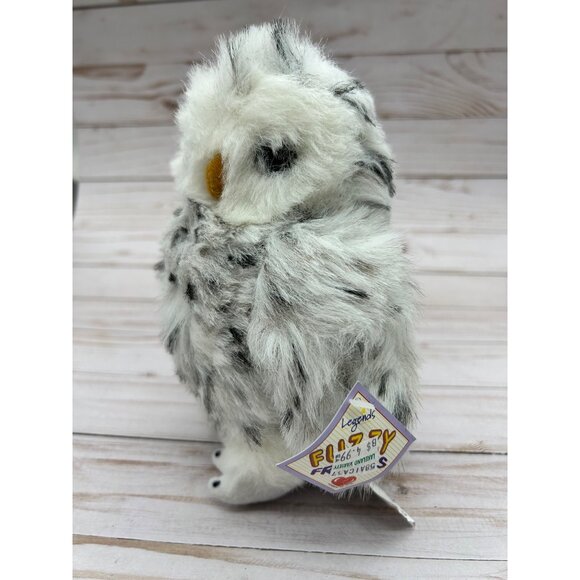 Legends Fuzzy Friends Snowy Owl Plush 7" White Spotted Stuffed Animal Bird Toy - Picture 2 of 7